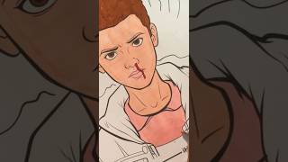 Coloring Eleven From Stranger Things  Relaxing Coloring Video 4K [upl. by Nihhi793]