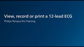 Tempus Pro Record Print a 12lead [upl. by Yrek]