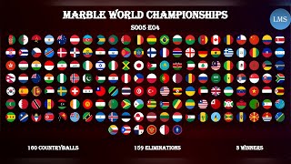 Marble World Championships S005 E04  160 CountryBalls 159 Eliminations [upl. by Akvir899]