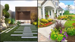 Top 60 Front Yard Garden Landscaping ldeas2024 Home Backyard Patio Design  House Exterior Design [upl. by Asamot]