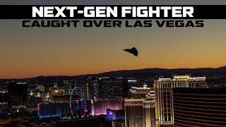 A nextgeneration fighter was seen flying undisguised over Las Vegas last night [upl. by Ayahc]