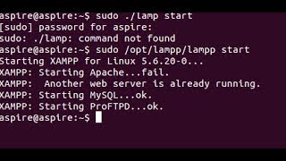 Xampplampp  Apache failed to start SOLVED Linux [upl. by Yoreel354]