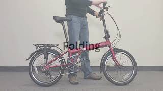 SoloRock 20quot 7 Speed Steel Hunter Model Folding Bike 2024 Version [upl. by Kohler42]