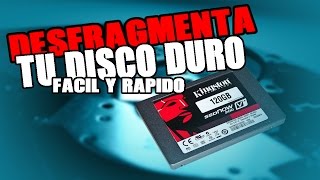 Como Desfragmentar El Disco Duro Windows 7810XpVista  2016  Bien Explicado [upl. by Wiatt429]