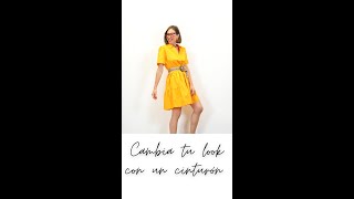 CAMBIA TU LOOK CON UN CINTURÓN trucos de moda Tips [upl. by Sipple]