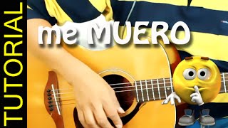 ME MUERO  La Quinta estacion  Como tocar en guitarra TUTORIAL [upl. by Cyb808]