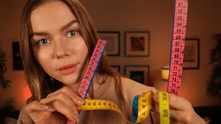 ASMR Measuring amp Marking Your All Face with Different Tools [upl. by Kassey]