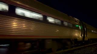 Amtrak Carolinian Train 79 exits Greensboro NC station train amtrak norfolksouthern greensboro [upl. by Anelad]