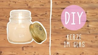 DIY mit Nina Moghaddam Kerze im Glas [upl. by Annaigroeg819]