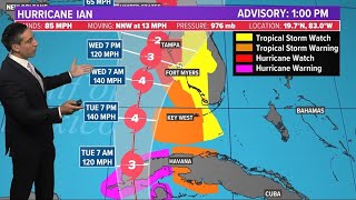 Tracking Hurricane Ian Troubling trends in Ians forecast track  Recorded 158 pm 926 [upl. by Neruat960]