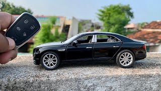 Unboxing of Scale 124 Model Bentley Flying Spur  Black 😎  DieCast Collection  Miniature  DIY [upl. by Geier]