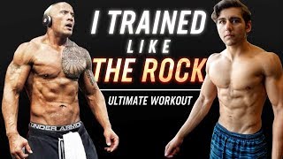 I Tried Dwayne quotTHE ROCKquot Johnsons WORKOUT [upl. by Haughay439]