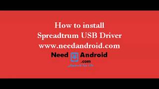 How to install Spreadtrum USB Driver [upl. by Carbrey]