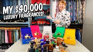 MY CRAZY 40000 LUXURY FRAGRANCE COLLECTION [upl. by Shoemaker]