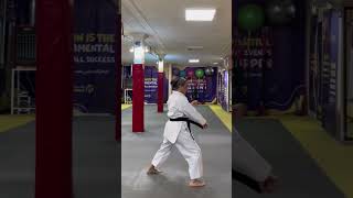 Kihon kata yon karate✌️🥋short shorts tiktok karatedo karatekata [upl. by Tsenrae]