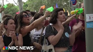 Thousands join antitourism protests in Barcelona [upl. by Stillas]