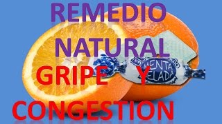 Remedio para Congestión Nasal Gripe Oídos tapados [upl. by Rabush]