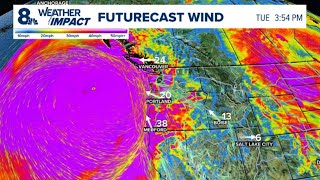 LIVE Bomb cyclone off Oregon coast brings heavy winds [upl. by Clarisa303]