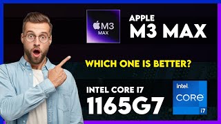 Apple M3 Max vs Intel Core i7 1165G7 Comparison [upl. by Leuqram]