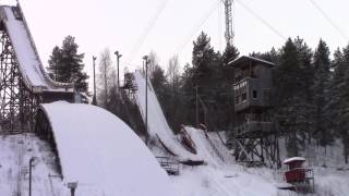 Kajaani Hyppyrimäen räjäytys Ski jump explosion 2222017 [upl. by Irtimd]