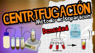 ¿QUÉ ES LA CENTRIFUGACIÓN ⚡ Métodos de separación de las MEZCLAS fácil y sencillo en 3 minutos [upl. by Kuska]