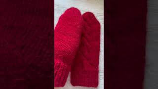 Mittens🤎❤️ knitting knited handknitting knit mittens handmade knitted knitt [upl. by Gotthelf]