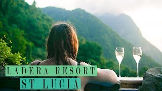 LADERA RESORT ST LUCIA ROOM TOUR  OUR LUXURY CARIBBEAN HONEYMOON TRAVEL VLOG [upl. by Sila]