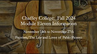 CHAFFEY COLLEGEMODULE ELEVEN INFORMATIONFALL 2024 [upl. by Lenora904]