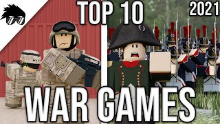 Top 10 Best War Games on Roblox  2021 [upl. by Coats]