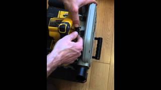 Blade change on Dewalt DWS520 plunge saw [upl. by Nnad]