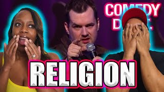 Jim Jefferies Religion Pt1 BLACK COUPLE REACTS [upl. by Hardie277]