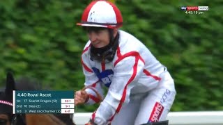 Hollie Doyle wins her first Royal Ascot race  Royal Ascot 2020 [upl. by Ynes927]