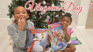 Vlogmas Day 5  Kids search for Elfs on the Shelf  What will we FIND in our Advent Calendars [upl. by Yrac]