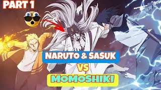 NARUTO VS MOMOSHIKI BEST FIGHTING BATTLE IN ANIME 😱🥶💯trendinganimesongnarutoshortsshort [upl. by Eittah]