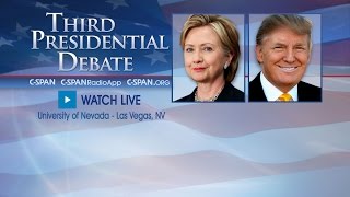 LIVE Third Presidential Debate CSPAN [upl. by Ybrik]