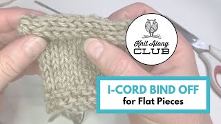 ICord Bind Off  for Flat Pieces [upl. by Ahsiam]