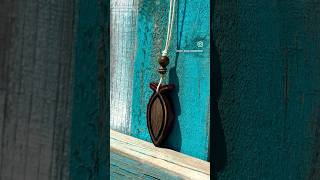 Ichthys fish pendant necklace made from black walnut and red epoxy resin resinartjewelry [upl. by Laro184]