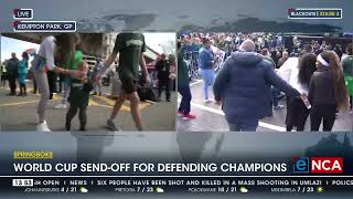 Springbok  World cup send off for defending champions [upl. by Eerrahs422]