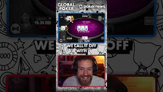 RUNNING INTO QUADS WITH ACES globalpoker shorts [upl. by Nosyt]