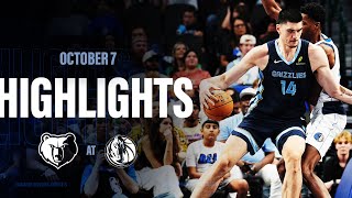 Memphis Grizzlies Highlights vs Dallas Mavericks [upl. by Belanger271]