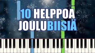 10 SUPERHELPPOA JOULULAULUA PIANOLLA [upl. by Annohsat]