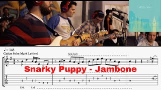 Jambone by Snarky Puppy  Mark Lettieri Solo Guitar Transcription [upl. by Annairt345]