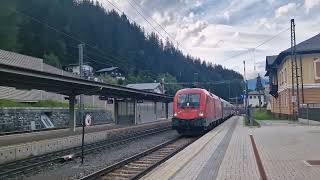 Einfahrt des EuroCity 1215 am 13072024 in Bad Gastein [upl. by Art69]