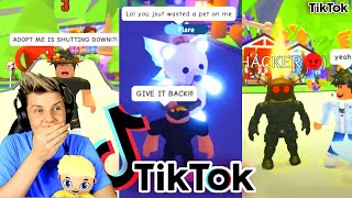 ADOPT ME TIKTOKS TikToker Gets Scammed for 24 HOURS Prezley [upl. by Amol]