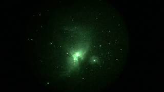 Orion Nebula M42 night vision video [upl. by Imas]