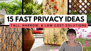 Creative Ways to Add Privacy 🪴 Landscape design strategies for instantly private backyards [upl. by Fey]