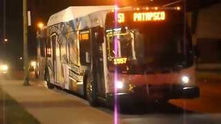 MTA Maryland 2006 New Flyer DE40LFR Hybrid 06004 on Route 51  Patapsco Avenue [upl. by Feenah858]