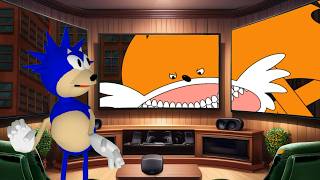 Unbelievable Sonic colliding with Shin Sonic on screen at home [upl. by Neetsirk]