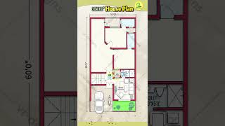 30’× 60’ house plan 2 bhk with car parking 30 by 60 home plan 3060 house design housemap [upl. by Jumbala245]