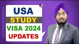 USA 🇺🇸 STUDY VISA 2024 UPDATES  STUDY VISA UPDATES 2024  USA CANADA UK [upl. by Cozza]